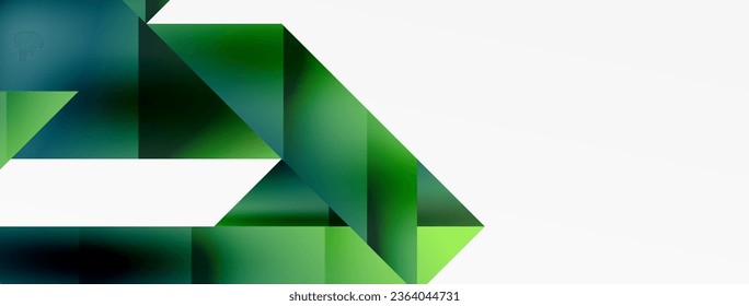 Vivid abstraction unfolds. Triangles in seamless harmony, composing dynamic geometric backdrop. Interplay of angles and hues forms captivating tapestry, evoking modernity and artistic allure
