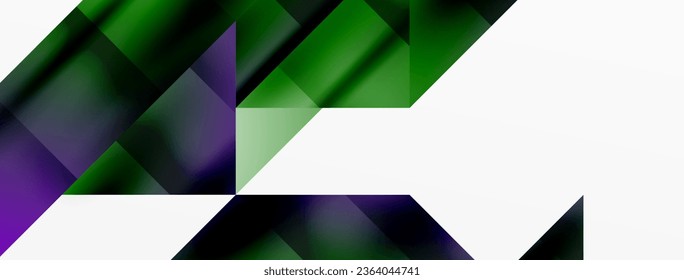 Vivid abstraction unfolds. Triangles in seamless harmony, composing dynamic geometric backdrop. Interplay of angles and hues forms captivating tapestry, evoking modernity and artistic allure