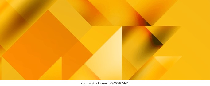 Vivid abstraction unfolds. Triangles in seamless harmony, composing dynamic geometric backdrop. Interplay of angles and hues forms captivating tapestry, evoking modernity and artistic allure