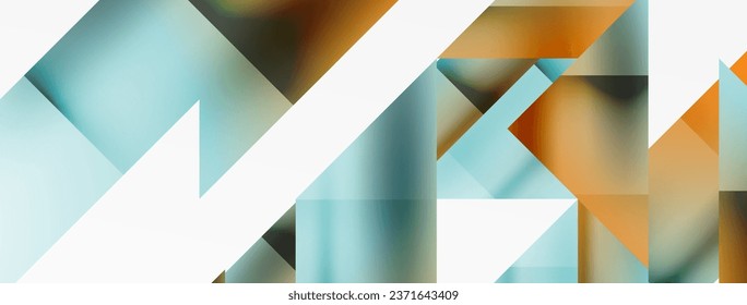 Vivid abstraction unfolds. Triangles in seamless harmony, composing dynamic geometric backdrop. Interplay of angles and hues forms captivating tapestry, evoking modernity and artistic allure