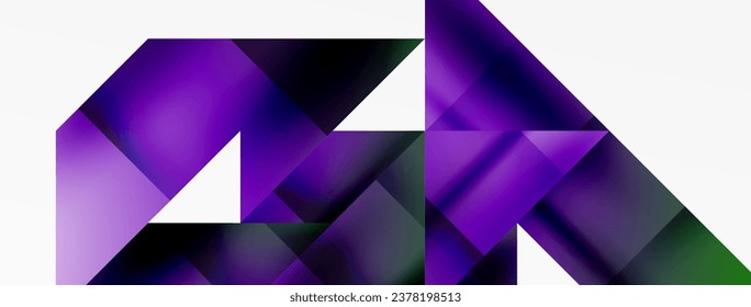 Vivid abstraction unfolds. Triangles in seamless harmony, composing dynamic geometric backdrop. Interplay of angles and hues forms captivating tapestry, evoking modernity and artistic allure