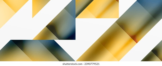 Eine lebhafte Abstraktion entfaltet sich. Dreiecke in nahtloser Harmonie, dynamischer geometrischer Hintergrund. Das Zusammenspiel von Winkel und Farben bildet fesselnde Tapisserie, die Modernität und künstlerischen Reiz hervorruft