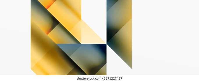 Vivid abstraction unfolds. Triangles in seamless harmony, composing dynamic geometric backdrop. Interplay of angles and hues forms captivating tapestry, evoking modernity and artistic allure