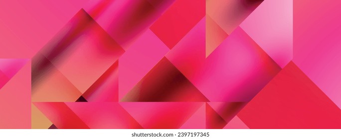 Vivid abstraction unfolds. Triangles in seamless harmony, composing dynamic geometric backdrop. Interplay of angles and hues forms captivating tapestry, evoking modernity and artistic allure