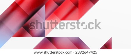 Vivid abstraction unfolds. Triangles in seamless harmony, composing dynamic geometric backdrop. Interplay of angles and hues forms captivating tapestry, evoking modernity and artistic allure