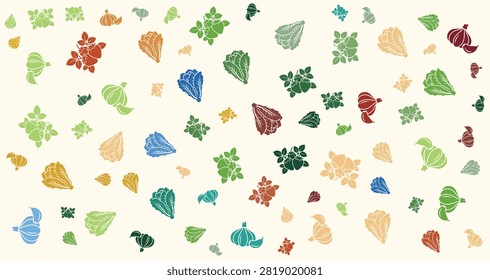 Vivid autumn leaves in multiple colors and shapes scattered across a bright backdrop capturing the essence of fall nature scenes
