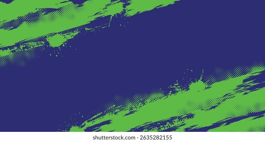 A vivid background featuring bold green and blue strokes resembling a comic art style. This graphic showcases an energetic pattern ideal for creative projects and digital designs.