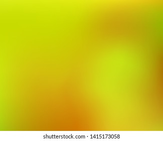 Vivid banner from various element environment. Startling splash and spreading spot. Vector 3d art illustration layout. Yellow gradient various elements that form multicolored blurred graphics.