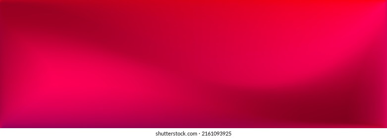 Vivid Blank Wavy Gradient Mesh. Vibrant Color Dark Wavy Gradient Mesh. Blood Vivid Bright Original Background. Blank Red Horizontal Lines Backdrop. Neon Rose Red Smooth Surface Illustration.