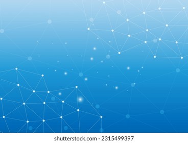 vivid blue digital network background