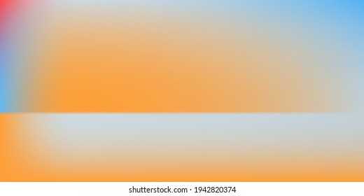 Vivid Blue Orange Gradient Mesh Screens Illustration. Grey Neon Smooth Geometric Surface Backdrop. Bright Blank Silver Watercolor Colorful Blurred Texture. Empty Modern Green Blurred Background.
