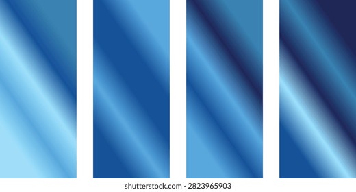 Vivid blue striped pattern with dynamic light and shadow interplay creates a modern abstract backdrop.