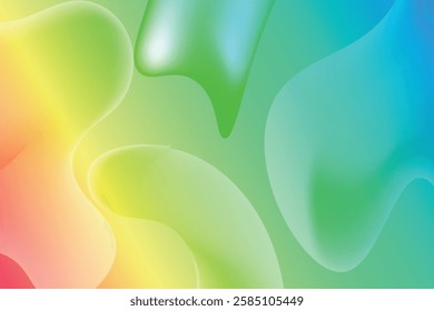 Vivid blurred colorful abstract gradient background