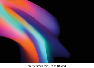 Vivid blurred colorful abstract gradient background