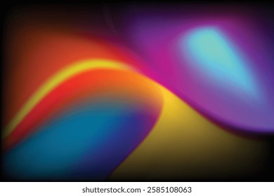 Vivid blurred colorful abstract gradient background