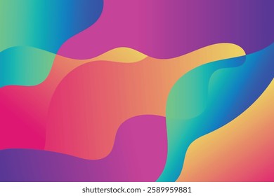 Vivid blurred colorful abstract gradient background