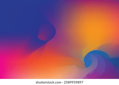 Vivid blurred colorful abstract gradient background