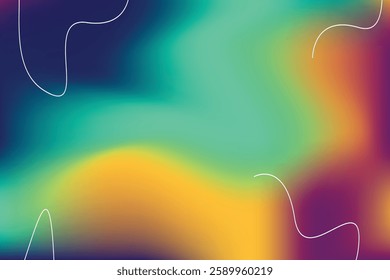 Vivid blurred colorful abstract gradient background