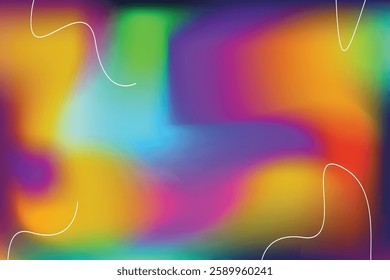 Vivid blurred colorful abstract gradient background