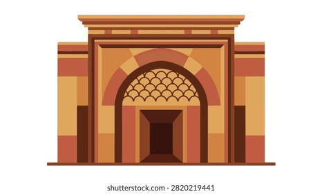 vivid brick archway with intricate stonework historic architectural feature old doorway art decorative building element traditional design