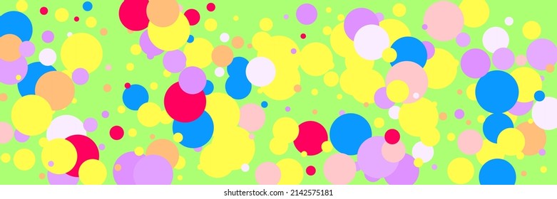 Vivid Bright Blue Circles Red Pattern. White Play Multicolor Violet Beige Purple Illustration. Pastel Dark Yellow Pink Kids Rainbow Composition. Color Children Indigo Vibrant Green Wallpaper.