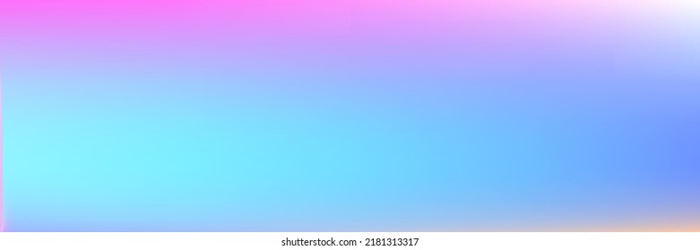 Vivid Bright Blurred Light Soft Clean Sky Background. Sunrise Spotlight Multicolor Water Vibrant Gradient Blurry Texture. Color White Colorful Sunset Pastel Sky Horizontal Gradient Mesh Background.