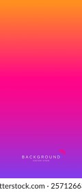 Vivid bright colorful gradient background vertical banner with combination of purple orange and pink, vector design