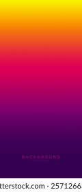 Vivid bright colorful gradient background vertical banner with combination of dark purple orange pink and yellow, vector design