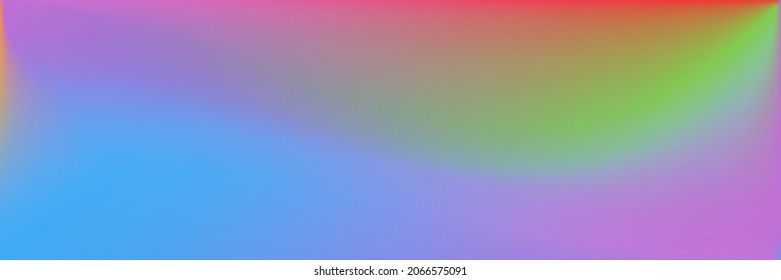 Vivid Bright Wavy Gradient Mesh. Vibrant Water Wavy Gradient Mesh. Rainbow  Blank Blurred Background. Sea Ocean Multicolor Blurred Texture Illustration. Color Natural Modern Design Backdrop.