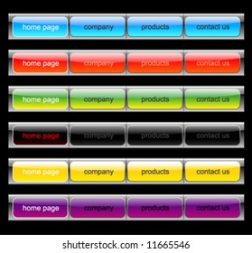 Vivid buttons set