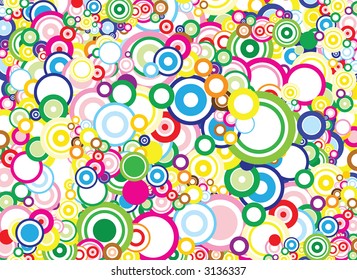 Lot of vivid circles - background / pattern / texture