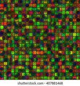 Vivid circles bright vector seamless pattern