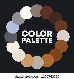 Vivid circular color palette. Vector illustration