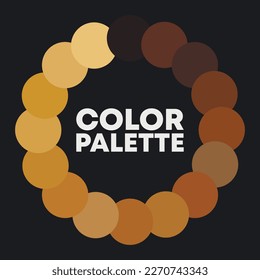 Vivid circular color palette. Vector illustration