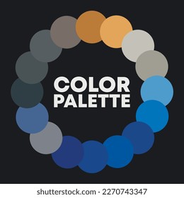 Vivid circular color palette. Vector illustration