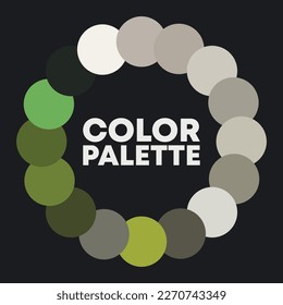 Vivid circular color palette. Vector illustration