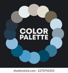 Vivid circular color palette. Vector illustration