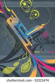 Vivid color background wallpaper