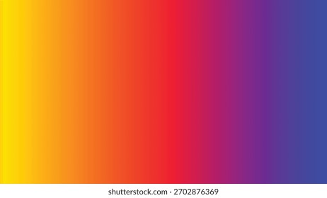 Fundo de gradiente de cor vívida: amarelo, laranja, vermelho, roxo e azul.