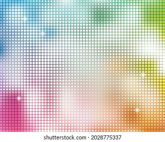 Vivid color gradient and dot background