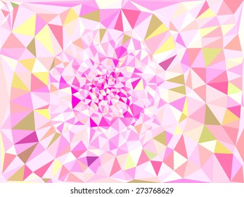 Vivid color polygonal background, Vector illustration triangular style