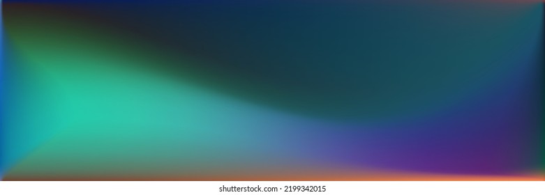 Vivid Color Wavy Gradient Mesh. Neon Dark Horizontal Lines Backdrop. Colorful Bright Wavy Gradient Mesh. Ocean Rainbow Natural Smooth Surface Illustration. Vibrant  Water Blurred Background.