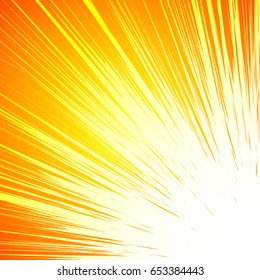Vivid colorful background with starburst (sunburst)-like motif. Abstract radial lines fading into background. Easy to change colors (only 2 color)