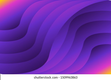 Vivid colorful gradient background vector template with abstract fluid shapes