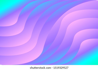 Vivid colorful gradient background vector template with abstract fluid shapes