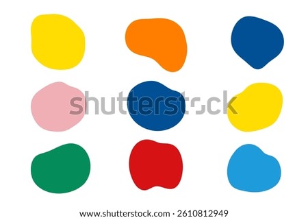 Vivid, colorful, loosely shaped framesets