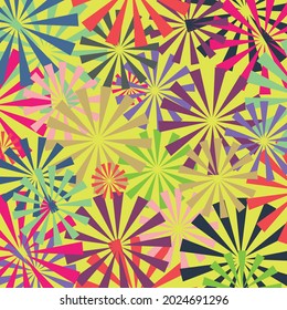 Vivid colorful repeating abstract seamless background