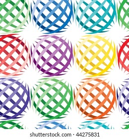 Vivid colorful repeating abstract seamless background