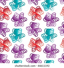 Vivid colorful repeating abstract seamless background