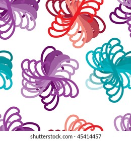 Vivid colorful repeating abstract seamless background